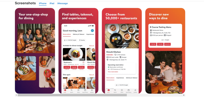 OpenTable best london travel apps 