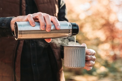 Thermal flask winter travel essentials 