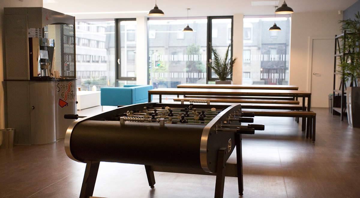 Common Room with Table Football at Powis Place in Aberdeen